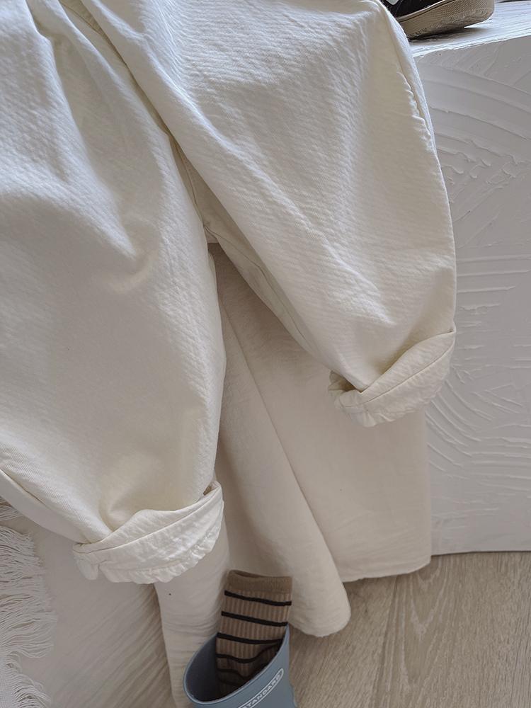 キッズファッション ゆったりバルーンシルエット裾ゴムポケット付きパンツ