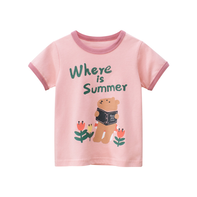 キッズファッション くまさん音楽隊プリント半袖Tシャツ
