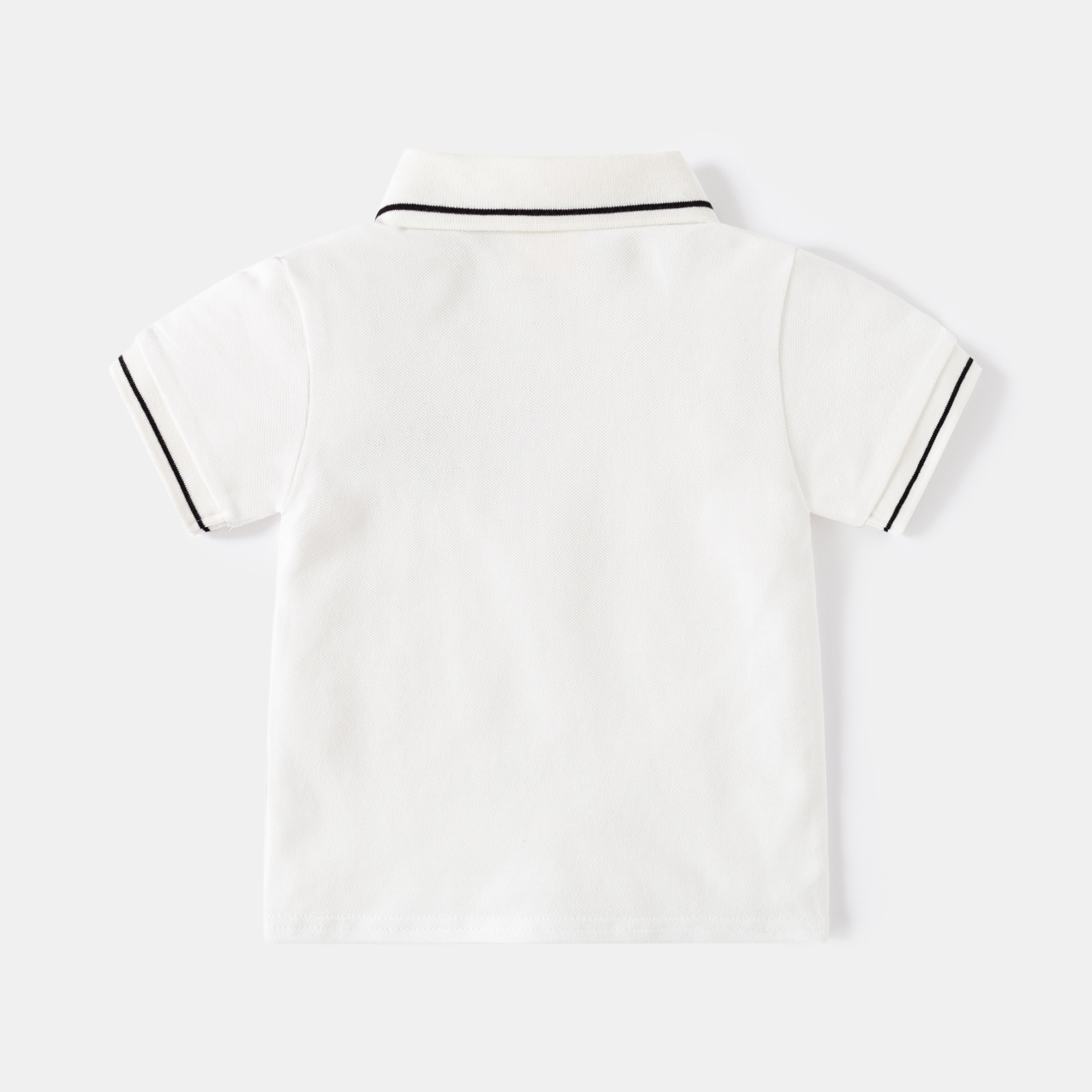 キッズファッション 襟ラインがおしゃれな半袖ポロシャツ