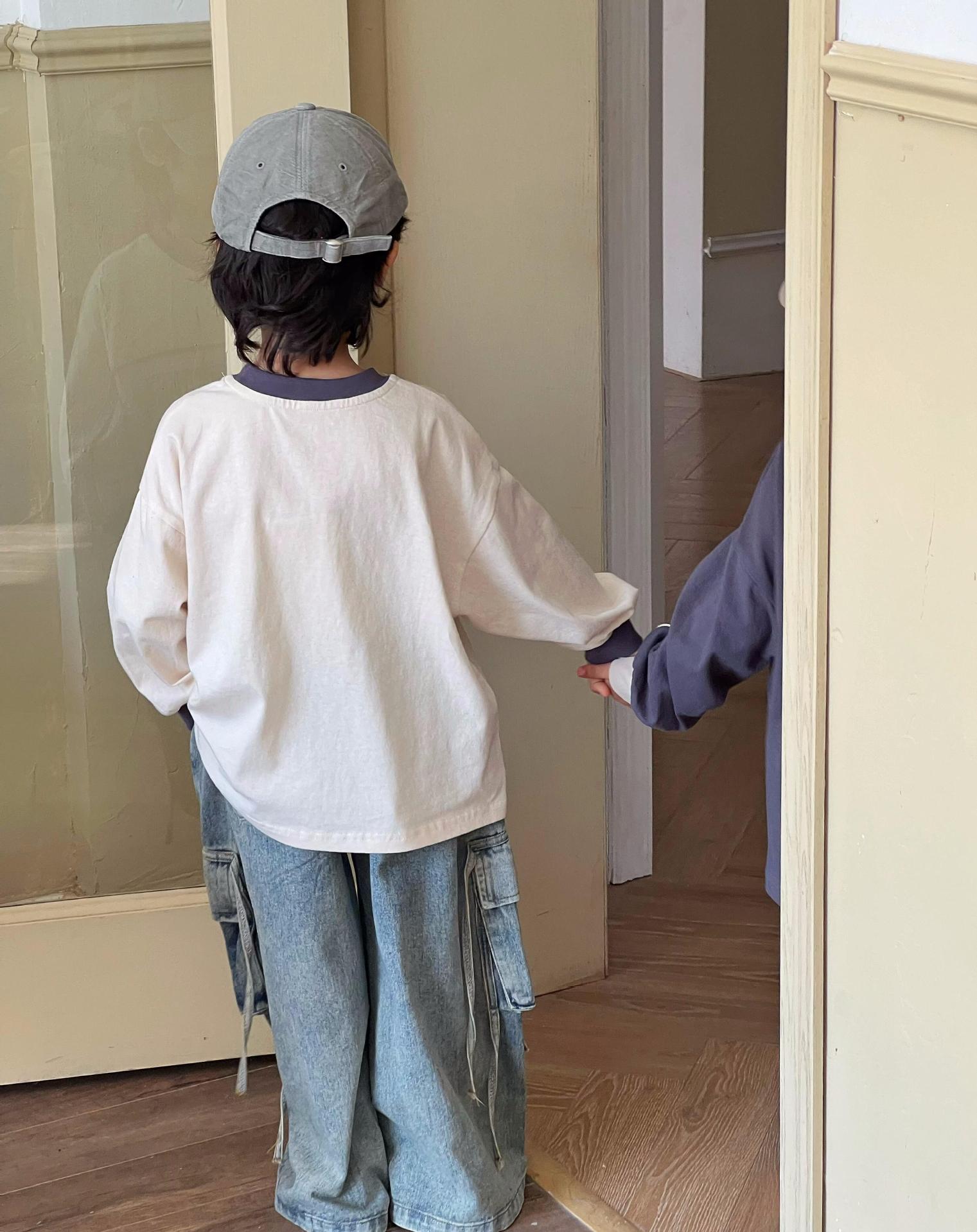 キッズファッション 男女兼用 韓国風トレーナー 80〜140センチ 長袖子供服