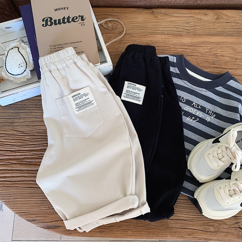 キッズファッション ゆったり快適ロールアップハーフパンツ