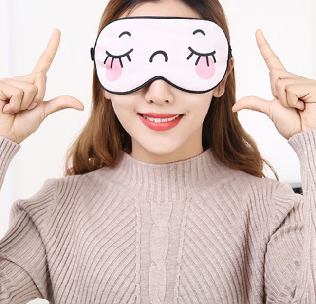 アイマスク おやすみ恥ずかしがり屋さん面白いアイマスク