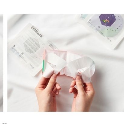 アイマスク 蒸気式ほっとアイマスク花柄デザイン使い捨てタイプ