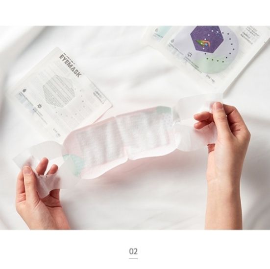 アイマスク 蒸気式ほっとアイマスク花柄デザイン使い捨てタイプ