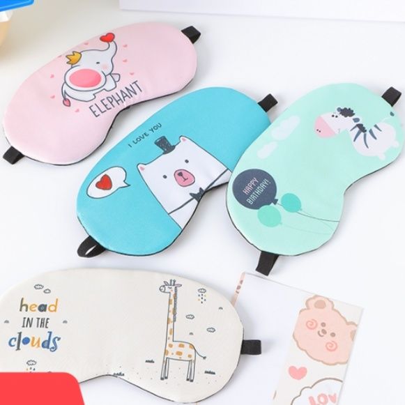 アイマスク 冷感動物柄睡眠アイマスク