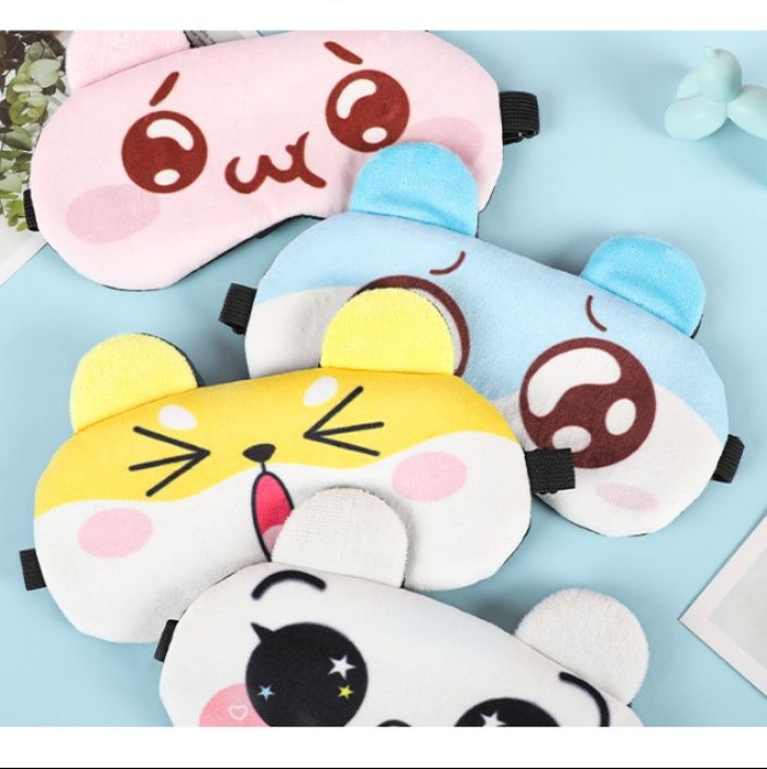 アイマスク 可愛い動物キャラクター冷感睡眠アイマスク
