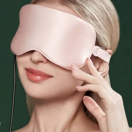 アイマスク 温熱式絹素材目元専用リラクゼーションアイマスク