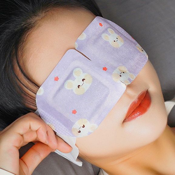 アイマスク かわいい動物柄温熱式使い捨てアイマスク