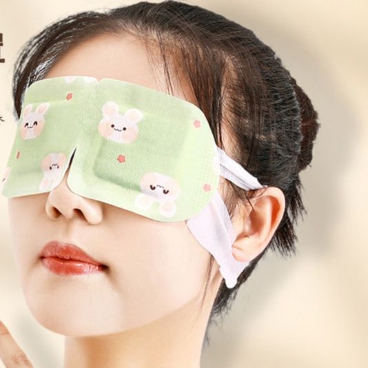アイマスク かわいい動物柄温熱式使い捨てアイマスク