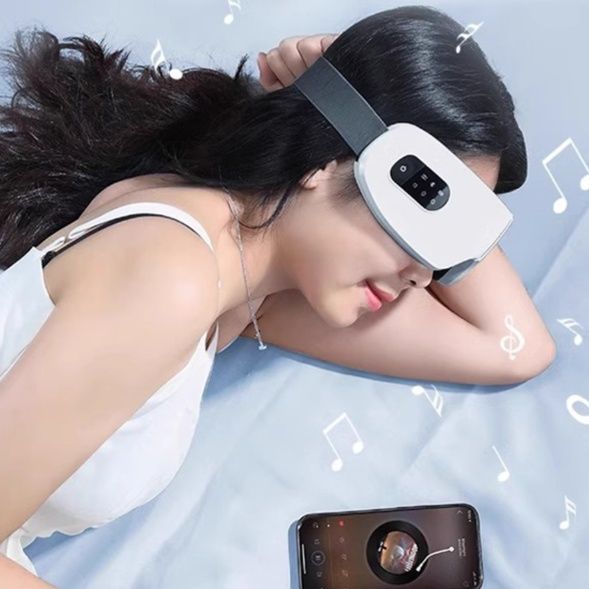 アイマスク 音楽機能付き温熱振動アイマスク充電式