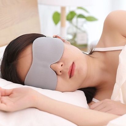 アイマスク 温熱療法対応立体設計安眠アイマスク