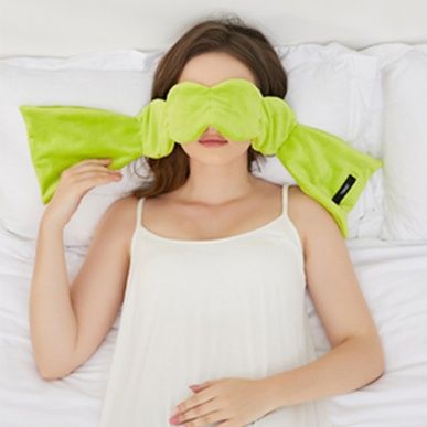 アイマスク おもしろリボン結び式安眠マスク