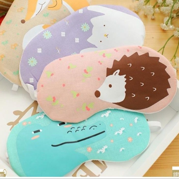 アイマスク 可愛い動物柄冷却ジェル入りアイマスク