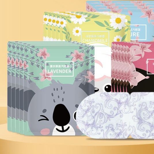 アイマスク 蒸気式温感アイマスク花柄デザイン使い捨てタイプ