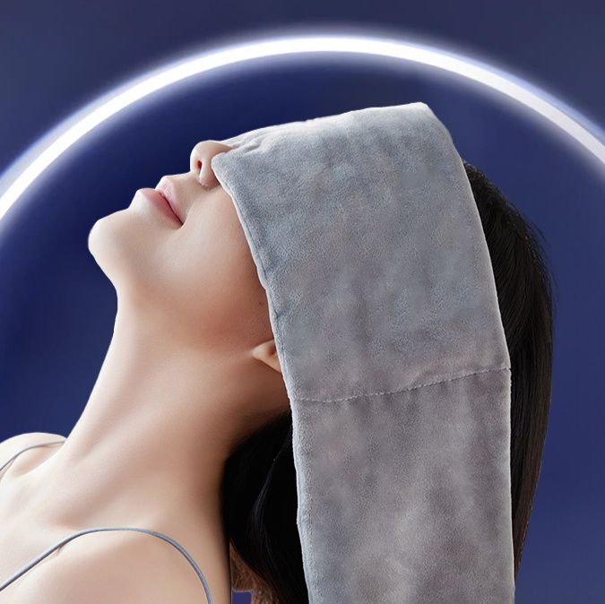 アイマスク 重力頭巾型温感アイマスク安眠快適仕様