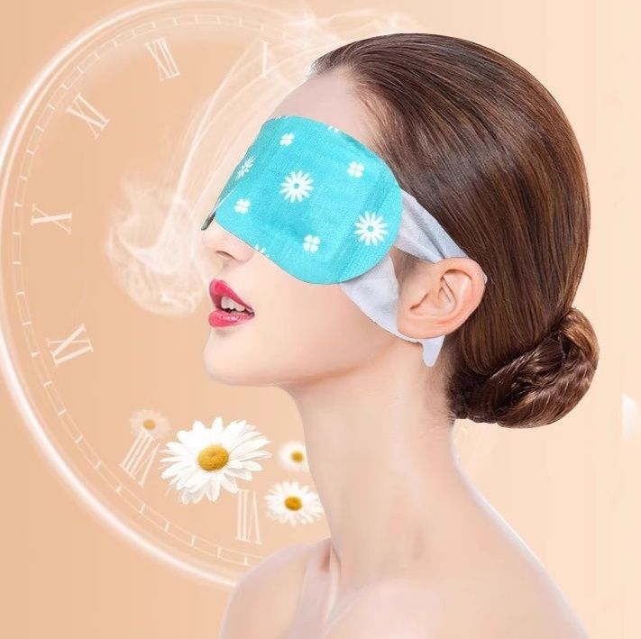 アイマスク 花柄蒸気温熱使い捨てアイマスク