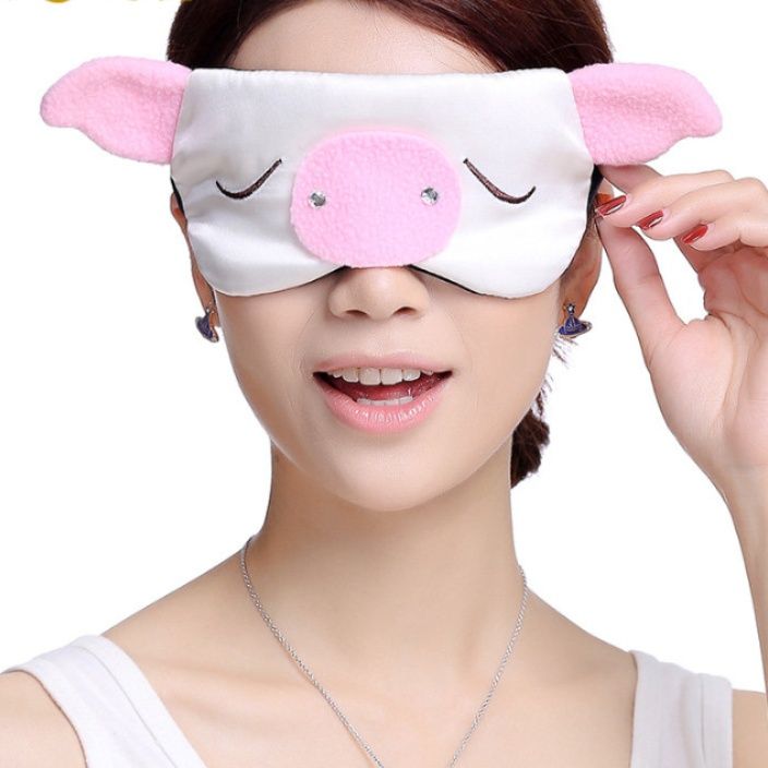 アイマスク 子ぶたの耳付き面白安眠アイマスク