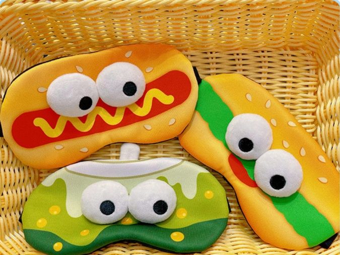 アイマスク とろけるおめめのハンバーガーアイマスク