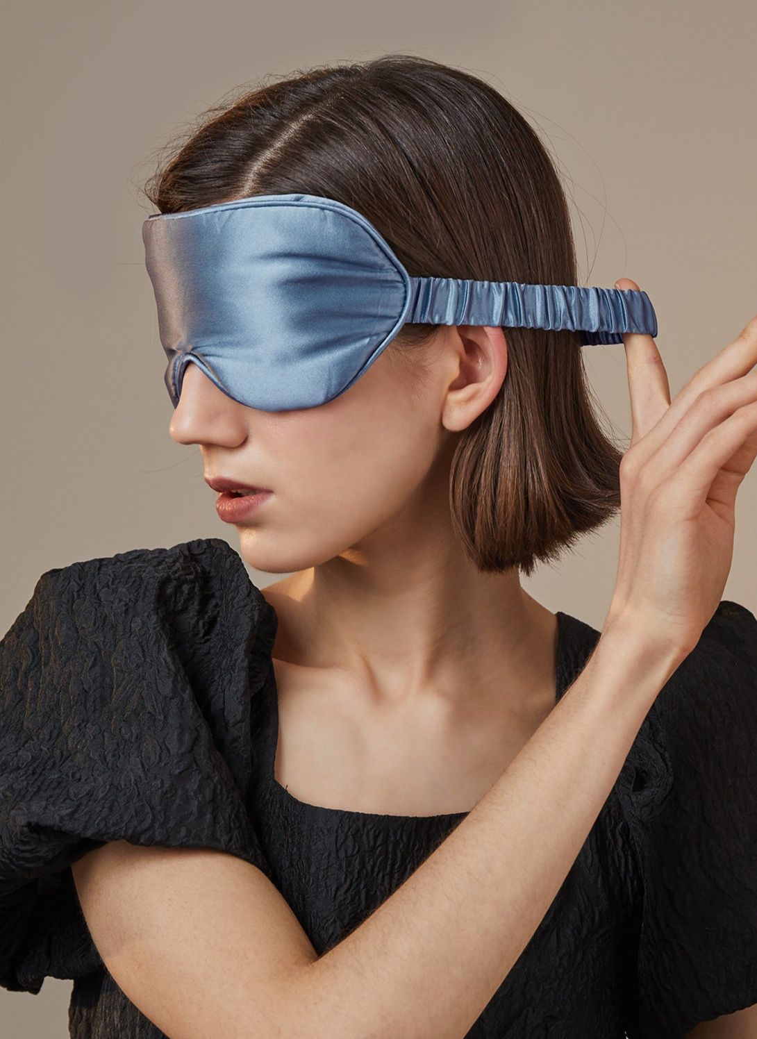 アイマスク なめらかサテンホットリラックスアイマスク