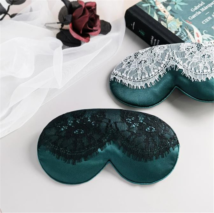 通気性レース調整可能安眠アイマスク耳栓付き