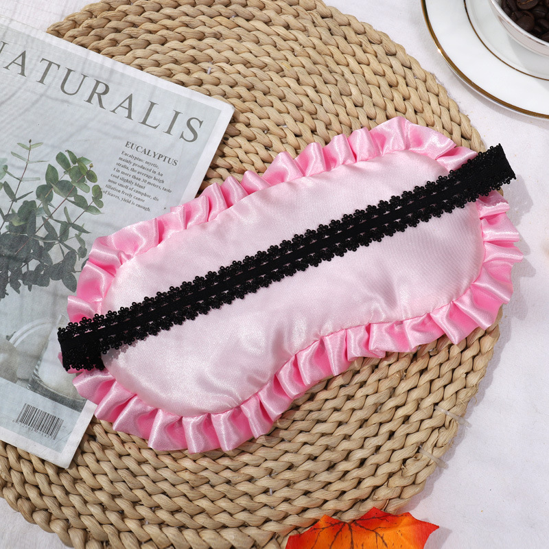 アイマスク おやすみお姫様風フリルたっぷりアイマスク