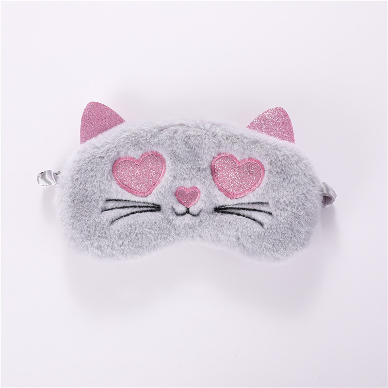 アイマスク 恋する猫ちゃんふわもこ夢見るアイマスク