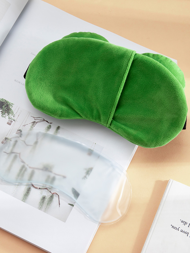 アイマスク おめめぱっちり蛙君面白安眠アイマスク