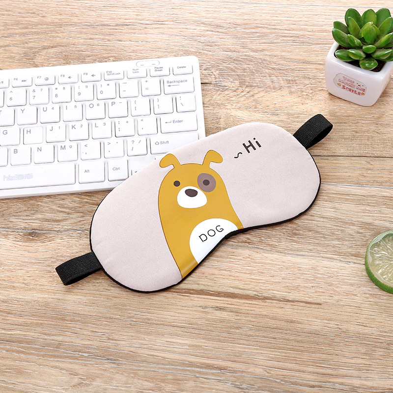 アイマスク 動物たちがあいさつする癒しのおやすみアイマスク