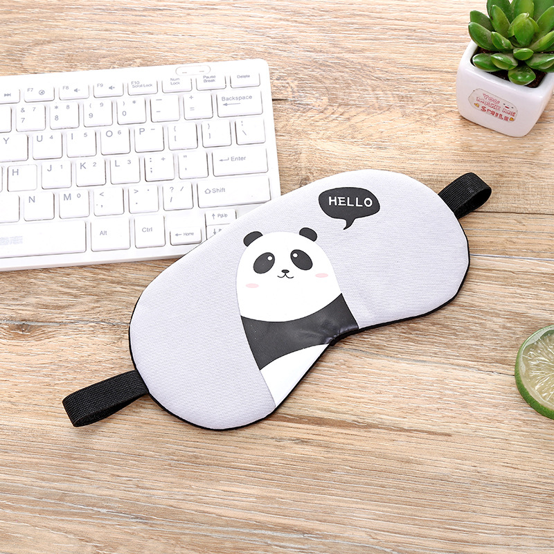 アイマスク 動物たちがあいさつする癒しのおやすみアイマスク