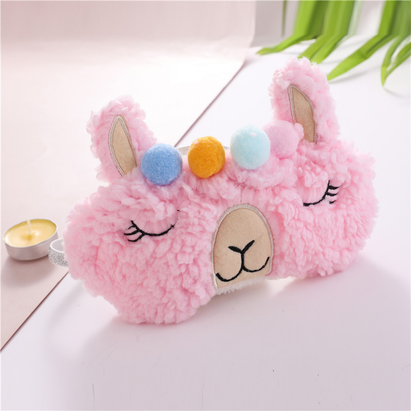 アイマスク 夢見るアルパカちゃんもふもふアイマスク