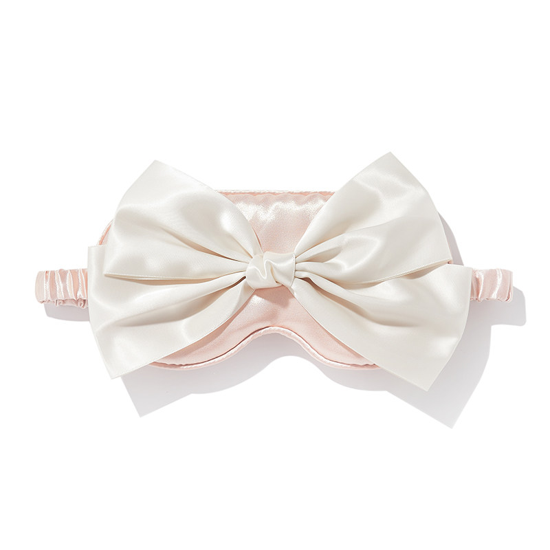 アイマスク お嬢様気分で夢見心地大きなリボンの安眠アイマスク