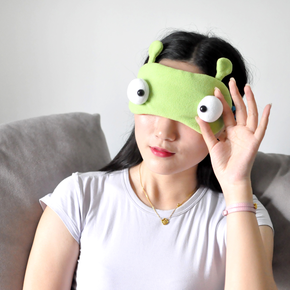 アイマスク ぷるぷる冷却ゲル内蔵かえる型アイマスク