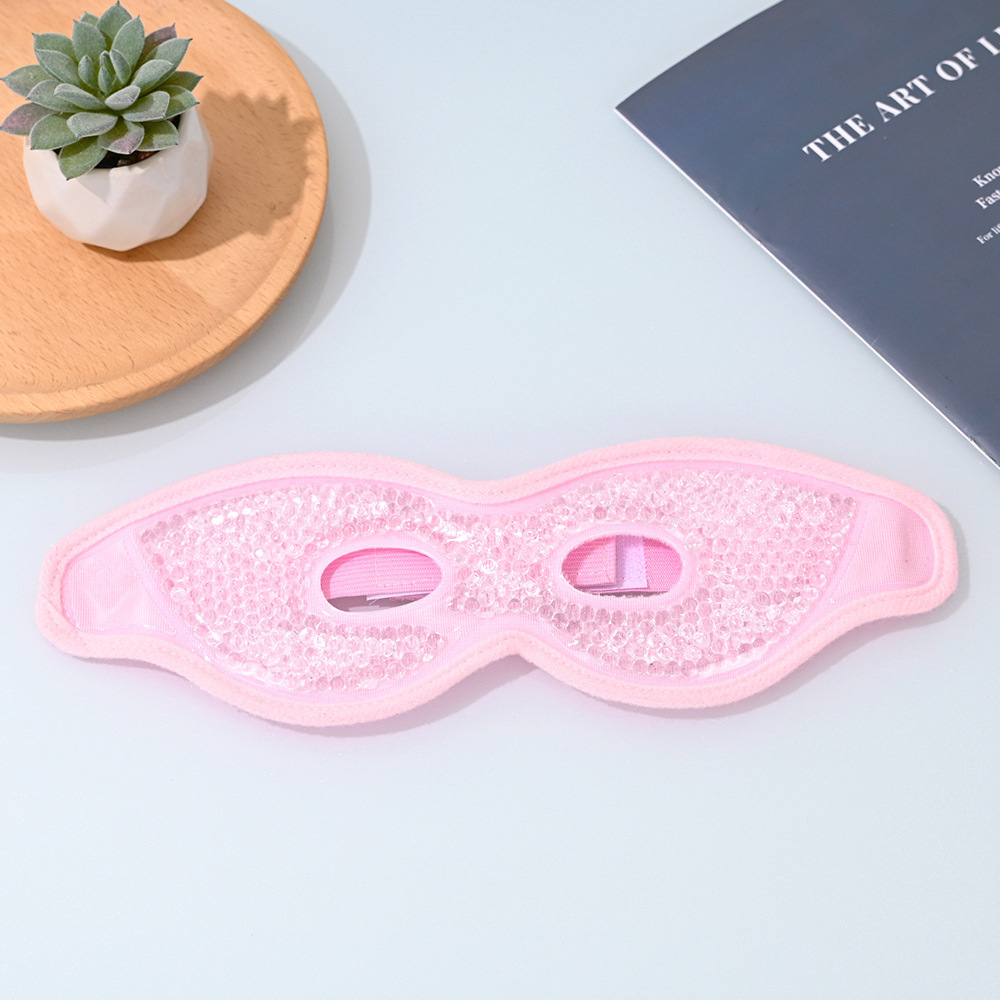 アイマスク 冷却ジェルビーズ入りアイマスクひんやり快適タイプ