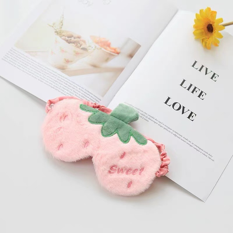 アイマスク 甘い果物モチーフの温感ホットアイマスク