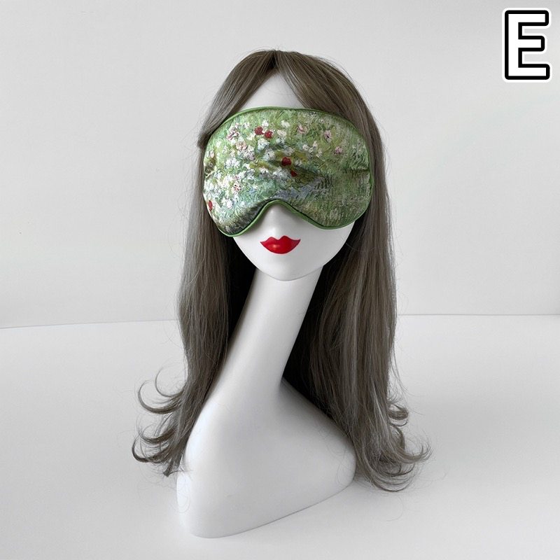 絵画風アイマスク遮光睡眠旅行用