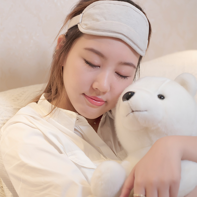 アイマスク 快適な冷感遮光アイマスク 抗菌・吸湿機能付き