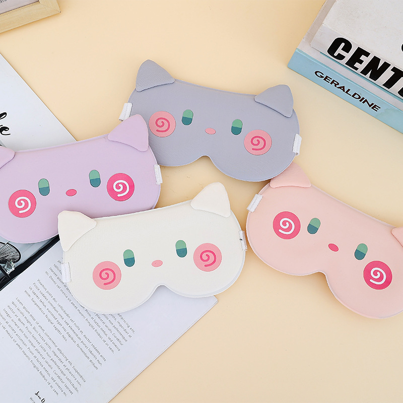 アイマスク ぐるぐるほっぺ猫耳アイマスク