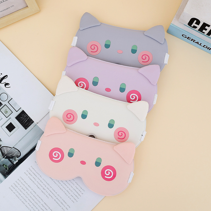 アイマスク ぐるぐるほっぺ猫耳アイマスク