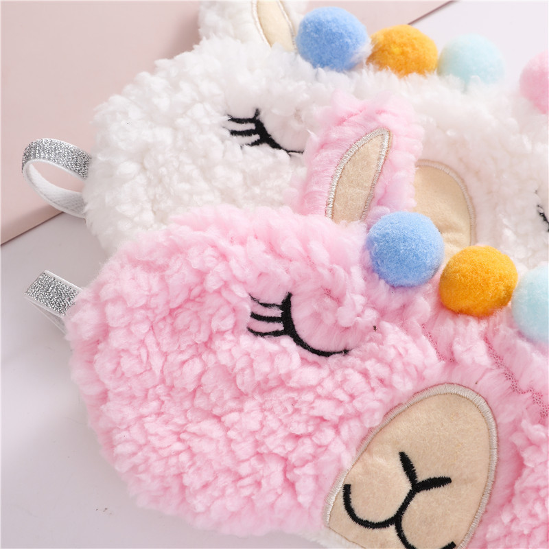アイマスク 夢見るアルパカちゃんもふもふアイマスク