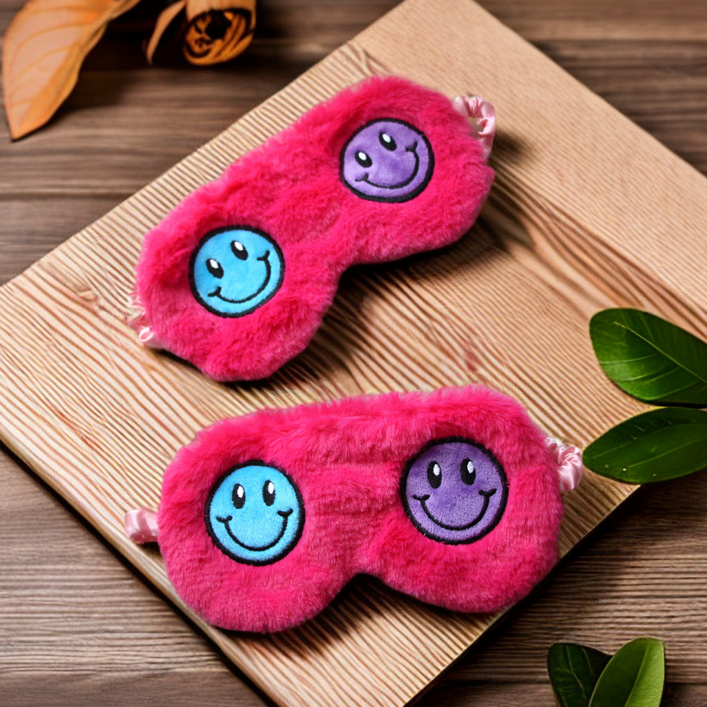 アイマスク にこにこ笑顔のふわもこ夢見るアイマスク