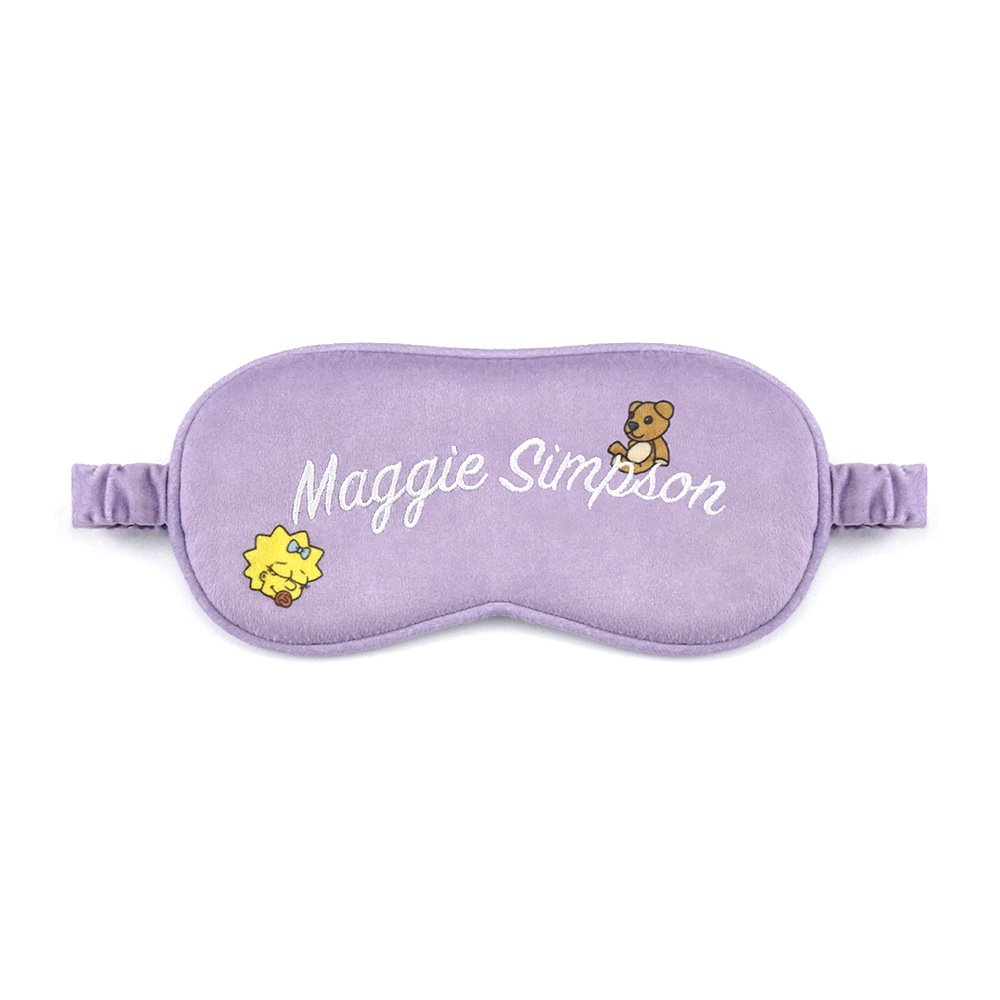 アイマスク ふんわり素材刺繍 ぬいぐるみモチーフ付き