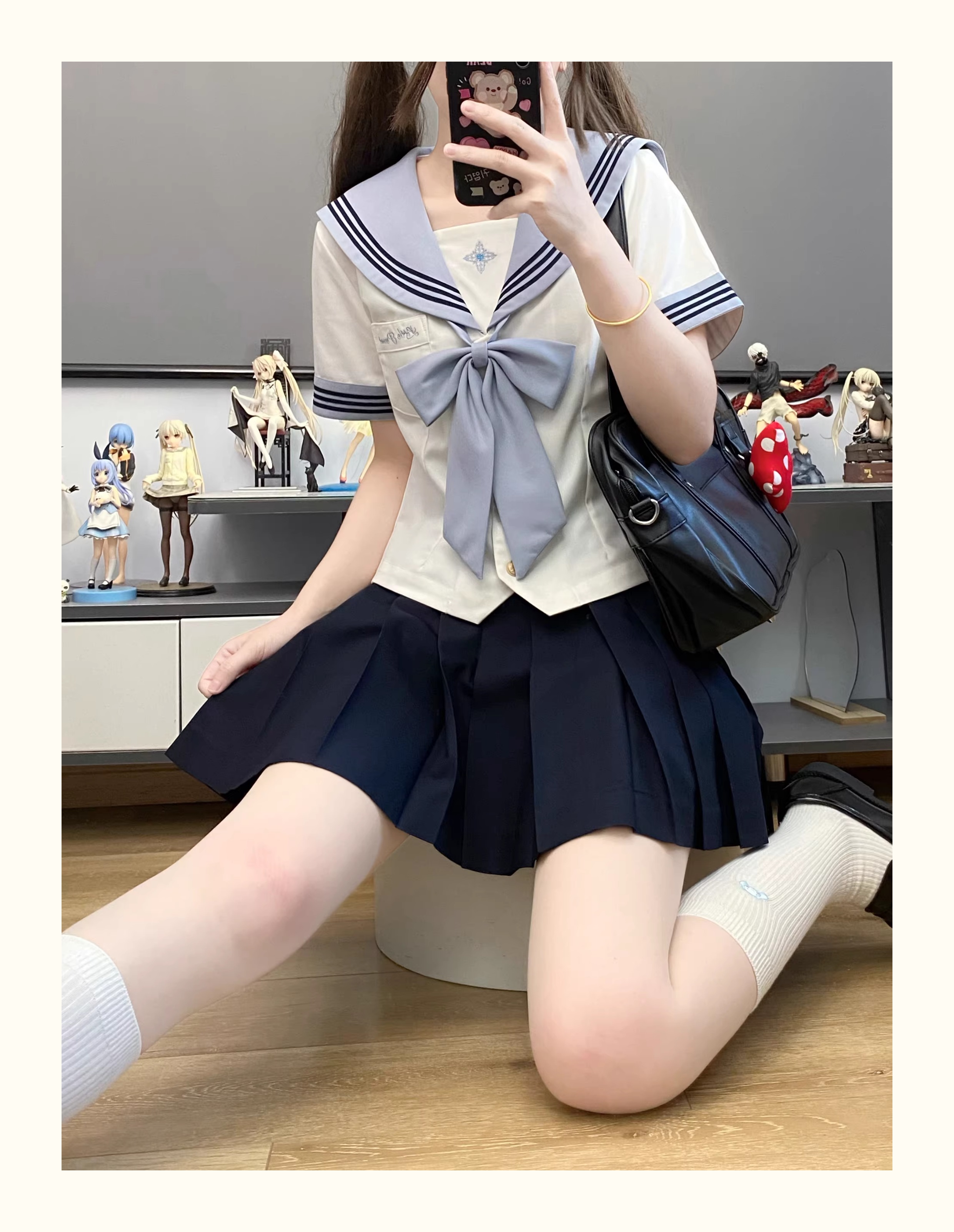 セーラー服 清楚リボン セーラー服トップス