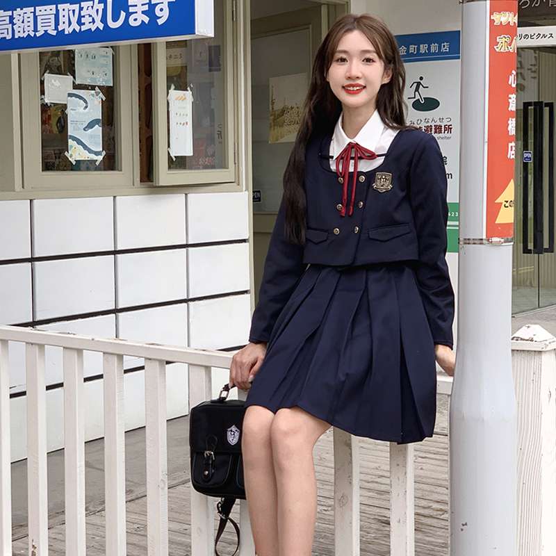 学生風クラシックセーラー服 カーディガンセット