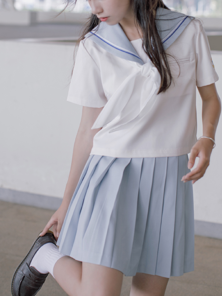 セーラー服 爽やか夏季セーラー半袖トップス