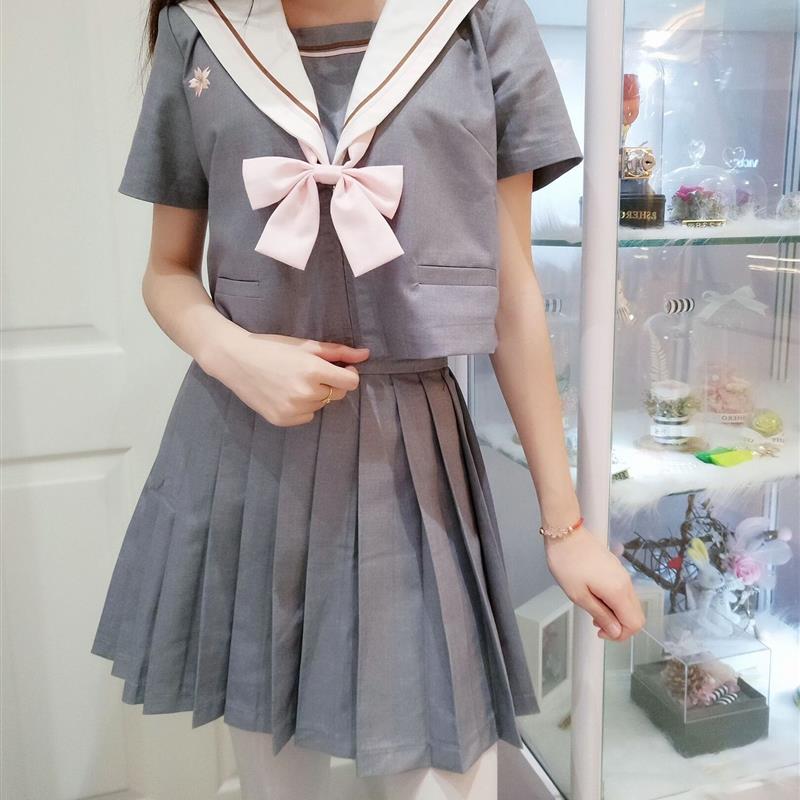 セーラー服 桜刺繍入り 清楚セーラートップス