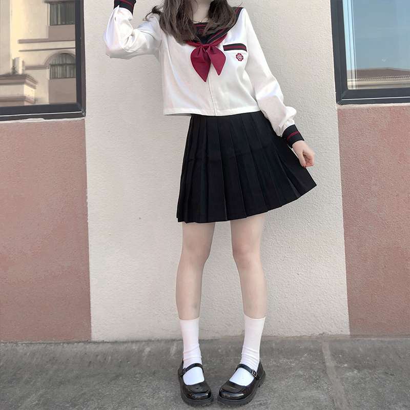 学生風セーラー服 長袖上下セット