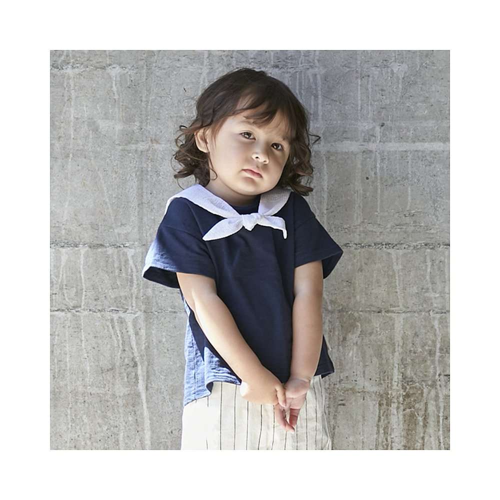 セーラー服  セーラー風デザインの子供用Tシャツ