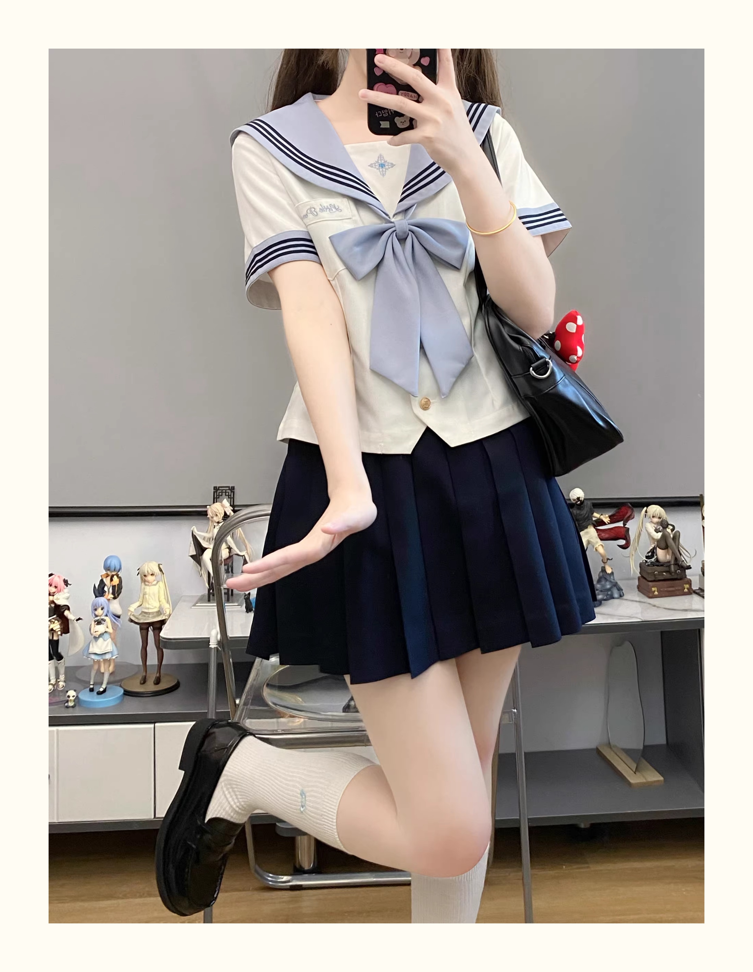 セーラー服 清楚リボン セーラー服トップス