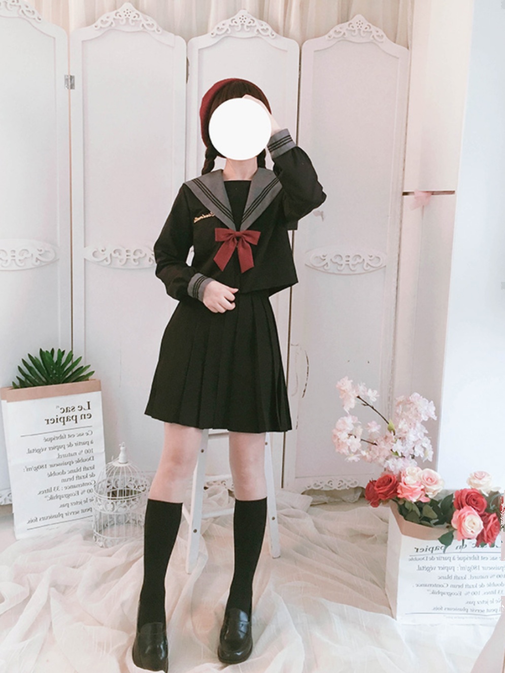 セーラー服 クラシカルリボン セーラートップス