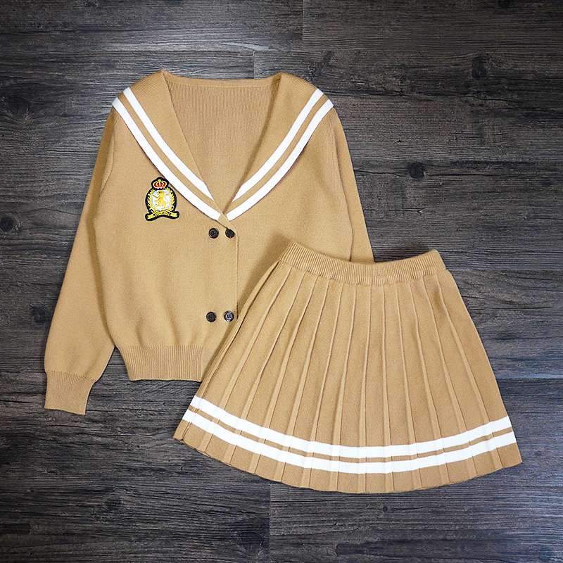 セーラー服  クラシックセーラー風カーディガン&スカートセット